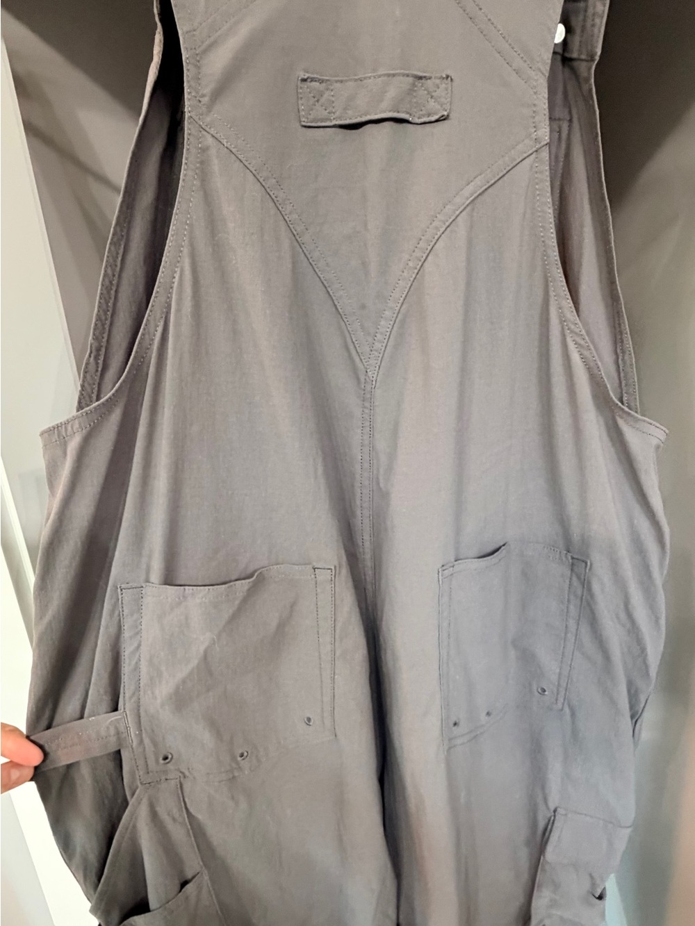 Women's Duluth Trading Heirloom Gray Overalls - Picture 2 of 6